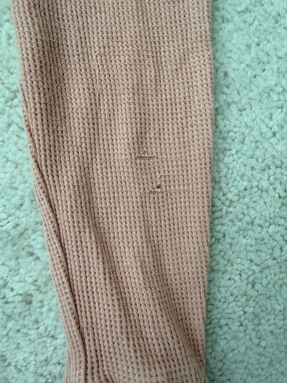 Posh Peanut Dusty Rose Waffle Knit Pajama Set - Picture 11 of 14